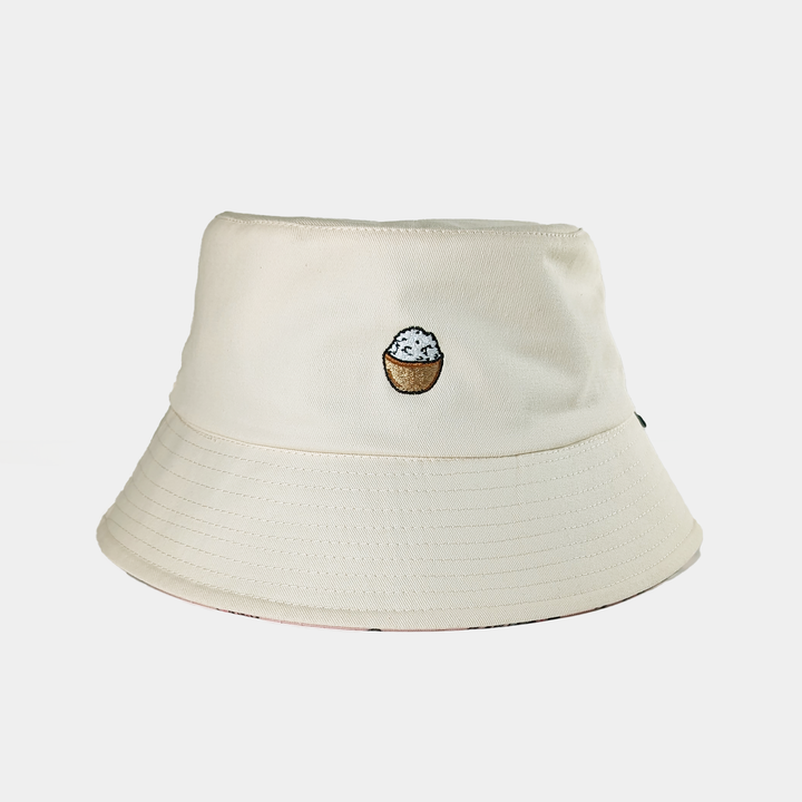 Rice Rice Rice Reversible Bucket Hat