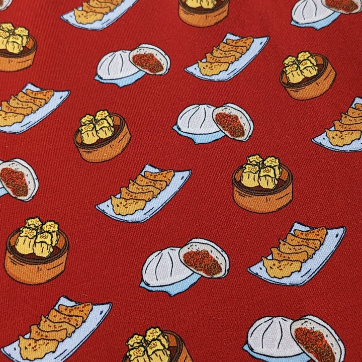 Close up Pattern of Afternoon Dim Sum Boxer Briefs.