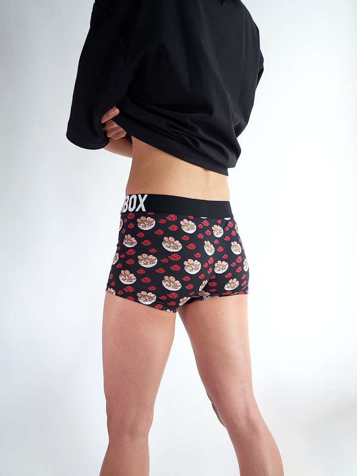 "Midnight drunken ramen" Boxer Briefs + Socks Bundle