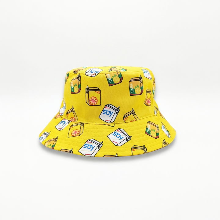 Lemon Tea Reversible Bucket Hat