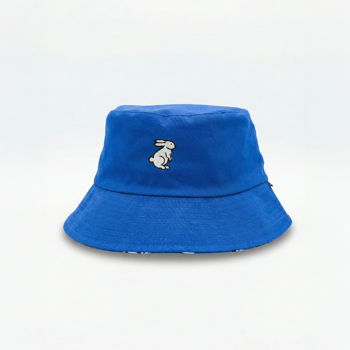 Blue Rabbit Reversible Bucket Hat